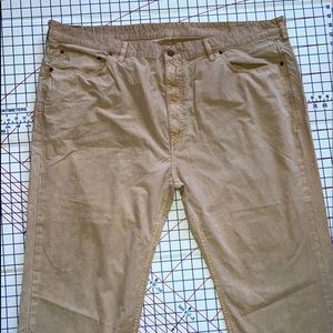 Polo Ralph Lauren Hampton Straight Mens Beige Chino Jeans Light Stretch 48”X 25”
